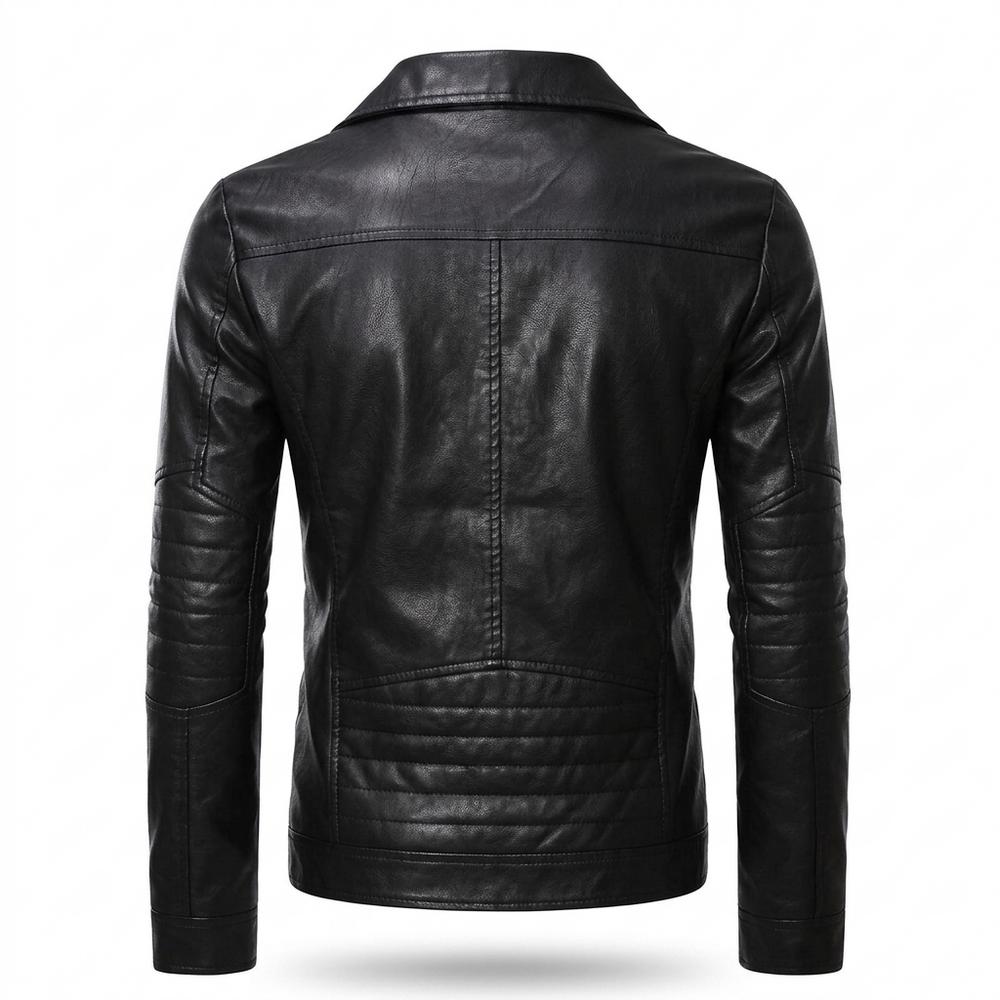 Mens Outlet House - Eltor | Asymmetrical Tailored Leather Jacket Men