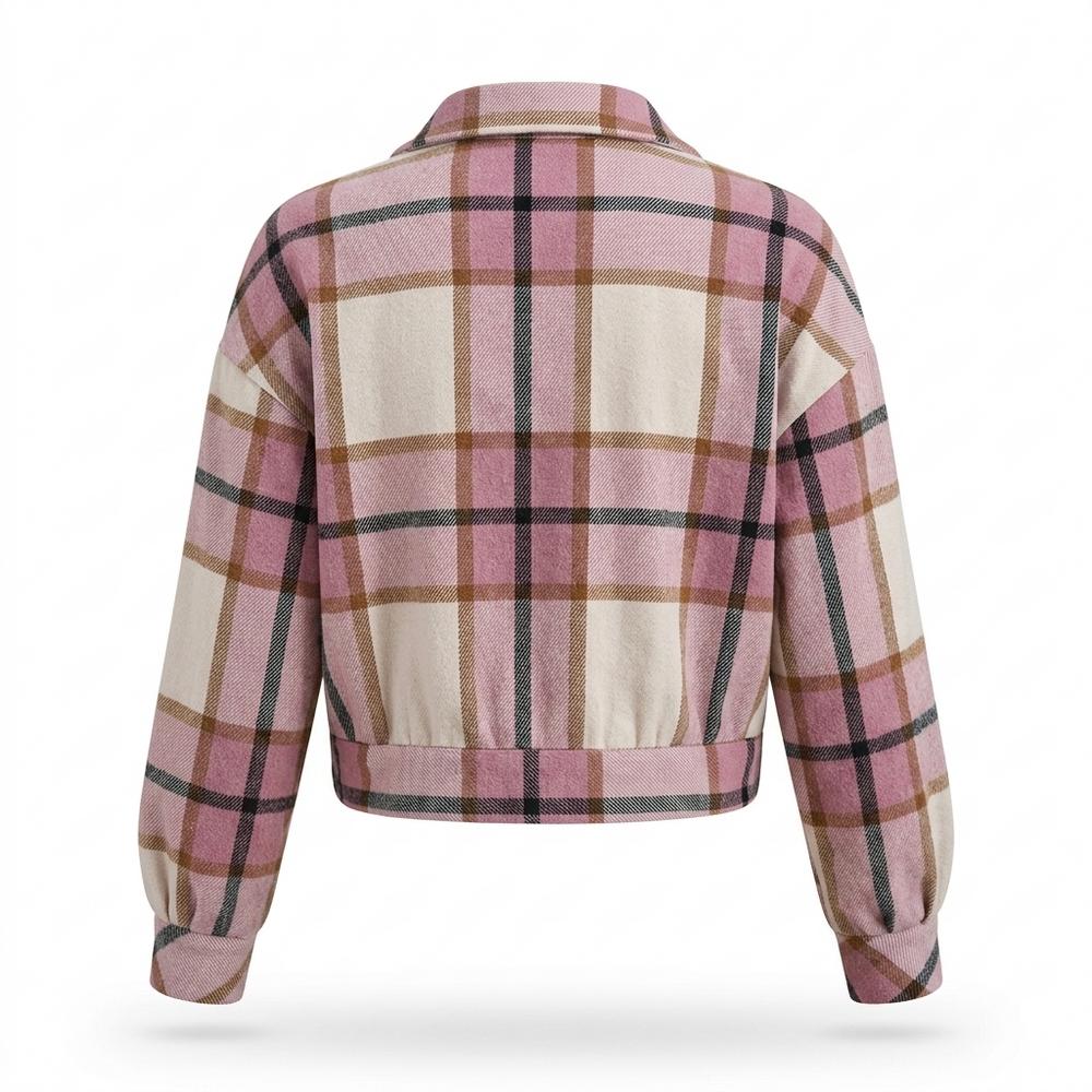 Mens Outlet House - Vazor | Plaid Cropped Jacket Women