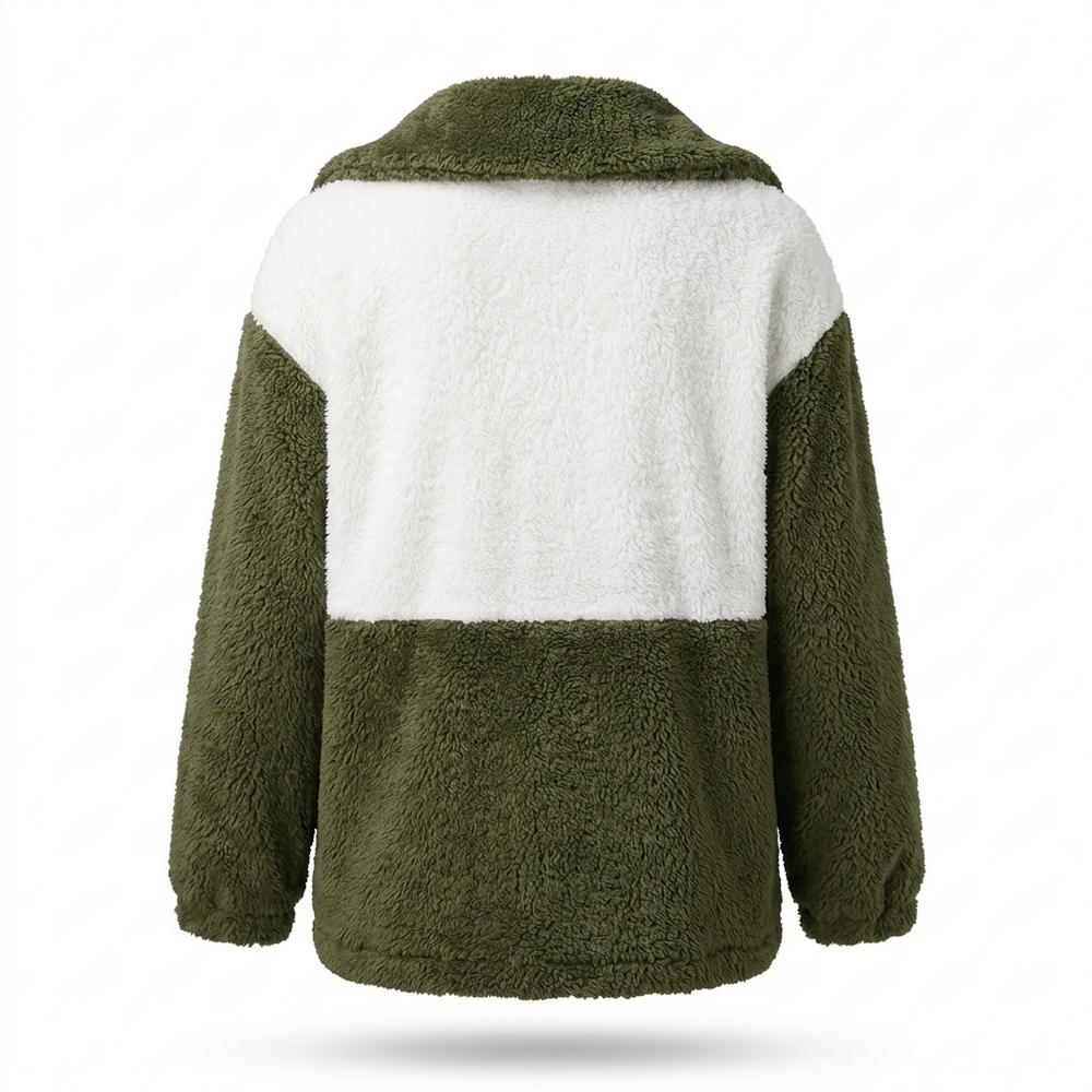 Mens Outlet House - Lylin | Color-Block Fleece Jacket Women