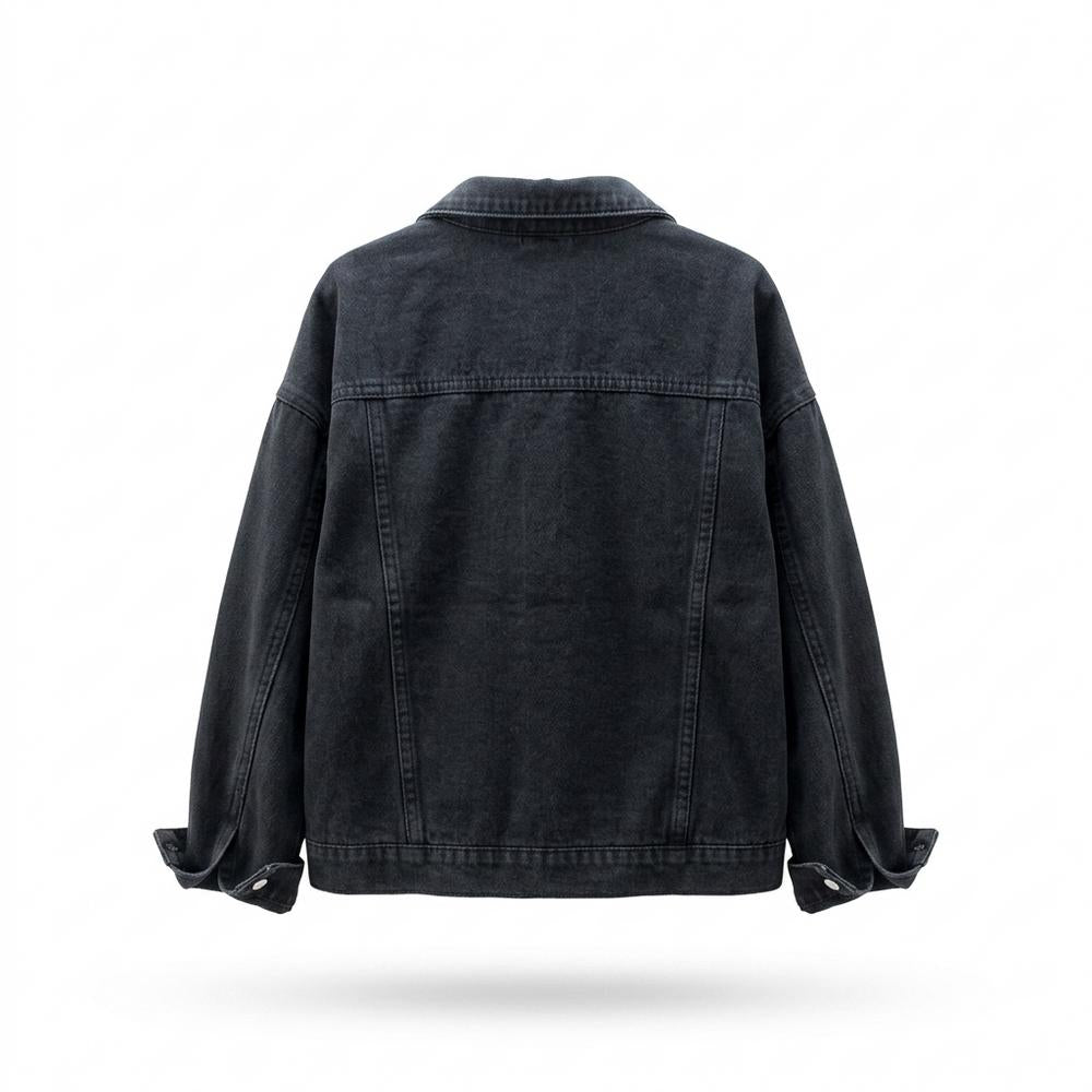 Mens Outlet House - Yozur | Washed Relaxed-Fit Denim Jacket Women