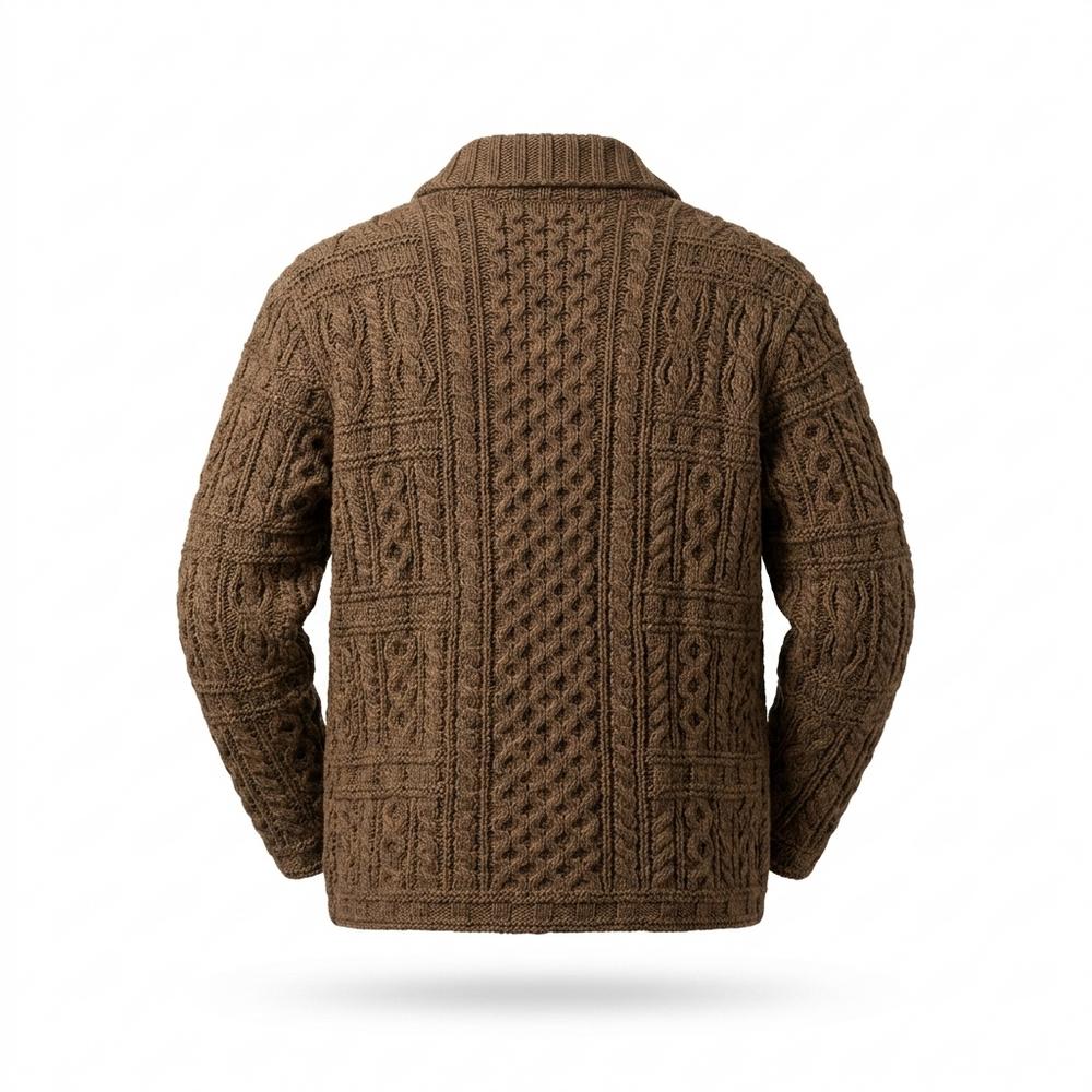 Mens Outlet House - Rimir | Cable-Knit Toggle-Closure Knit Cardigan Men