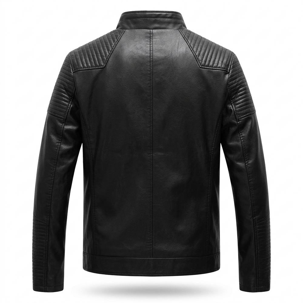 Mens Outlet House - Leron | Quilted Lined Leather Jacket Men