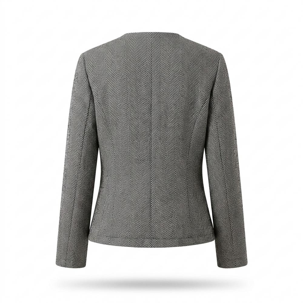 Mens Outlet House - Rirev | Herringbone Double-Breasted Jacket Women
