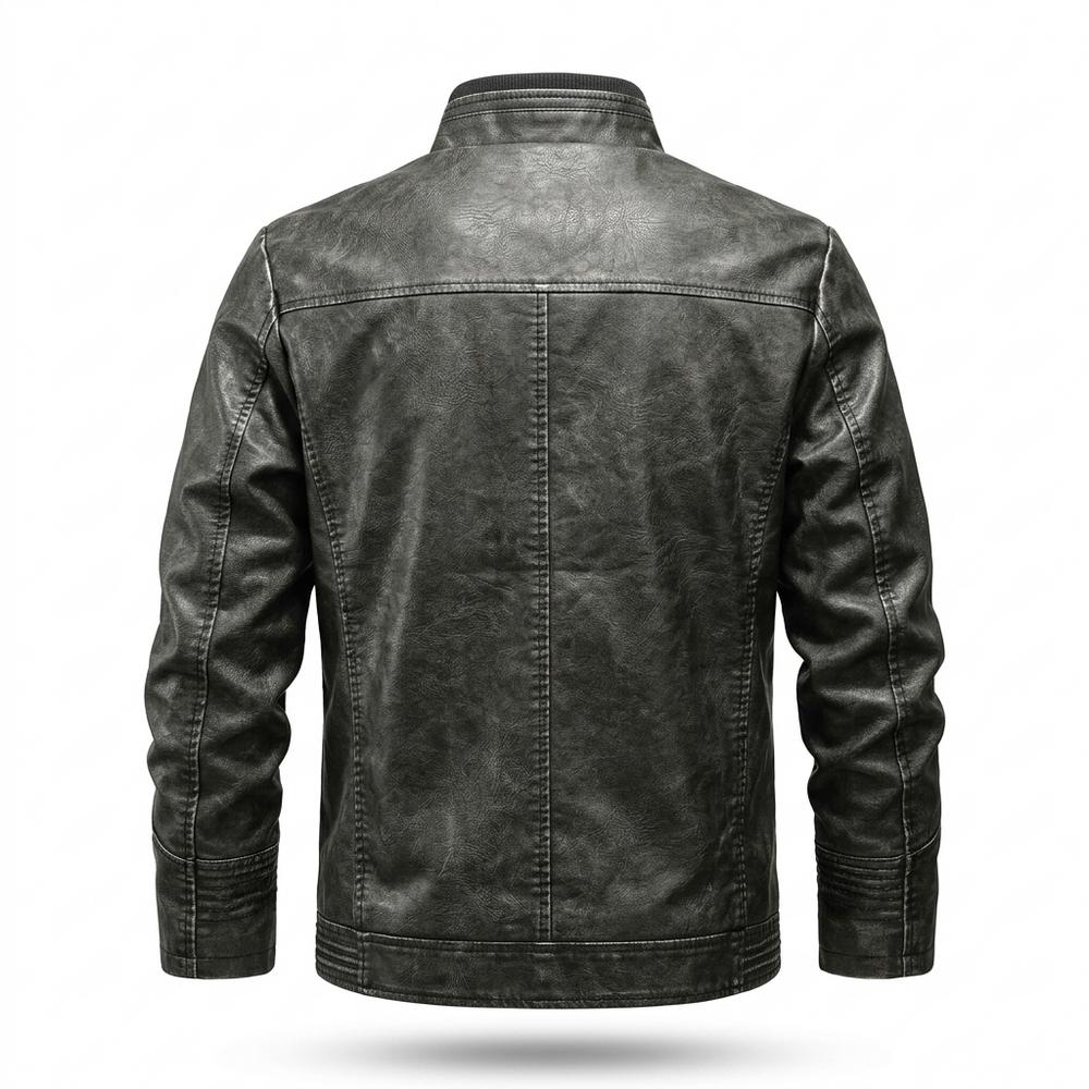 Mens Outlet House - Losel | Lined Structured Leather Jacket Men