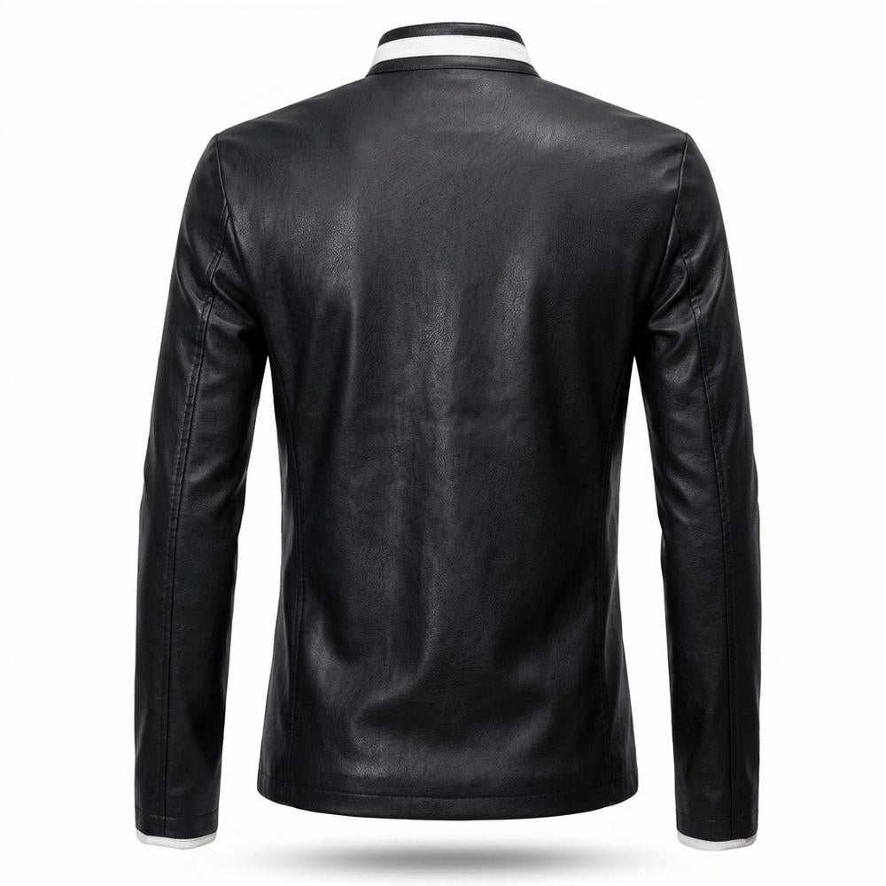 Mens Outlet House - Nozan | Stand-Collar Contrast-Placket Shirt Men