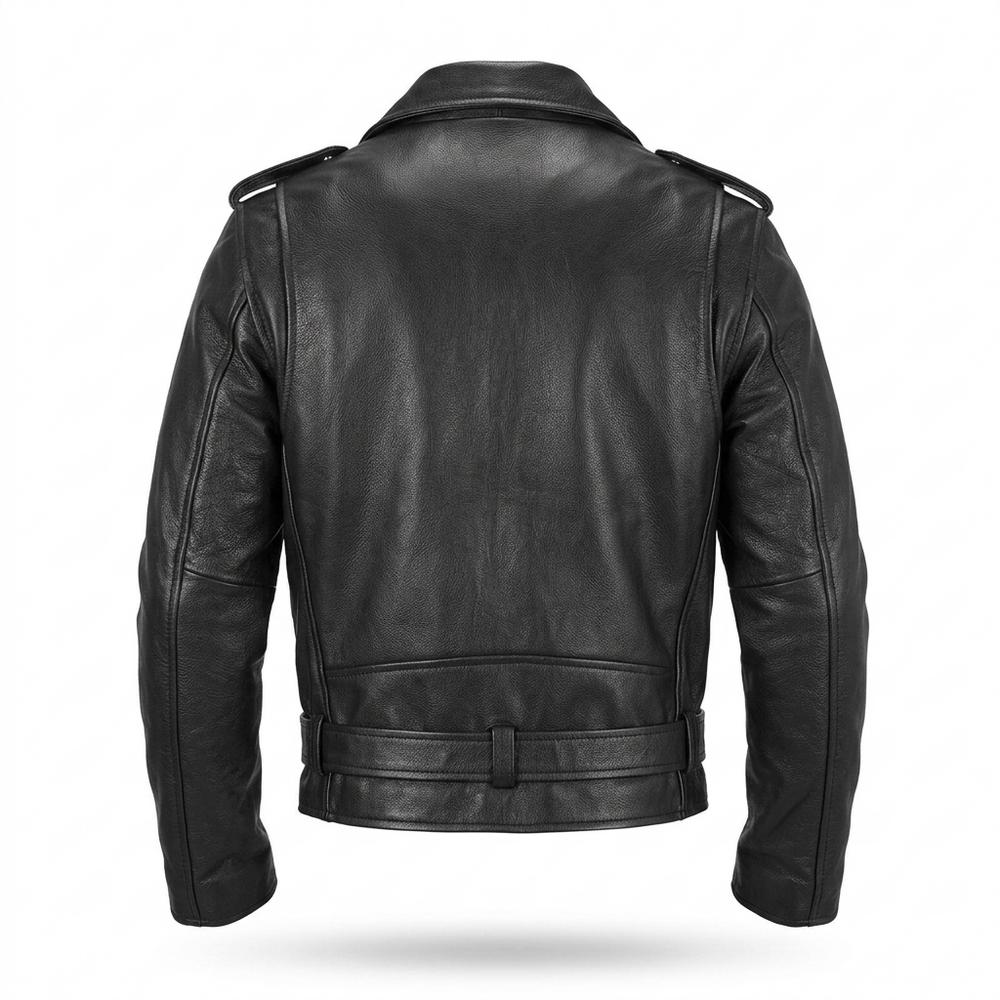 Mens Outlet House - Lylev | Asymmetrical Belted Leather Jacket Unisex