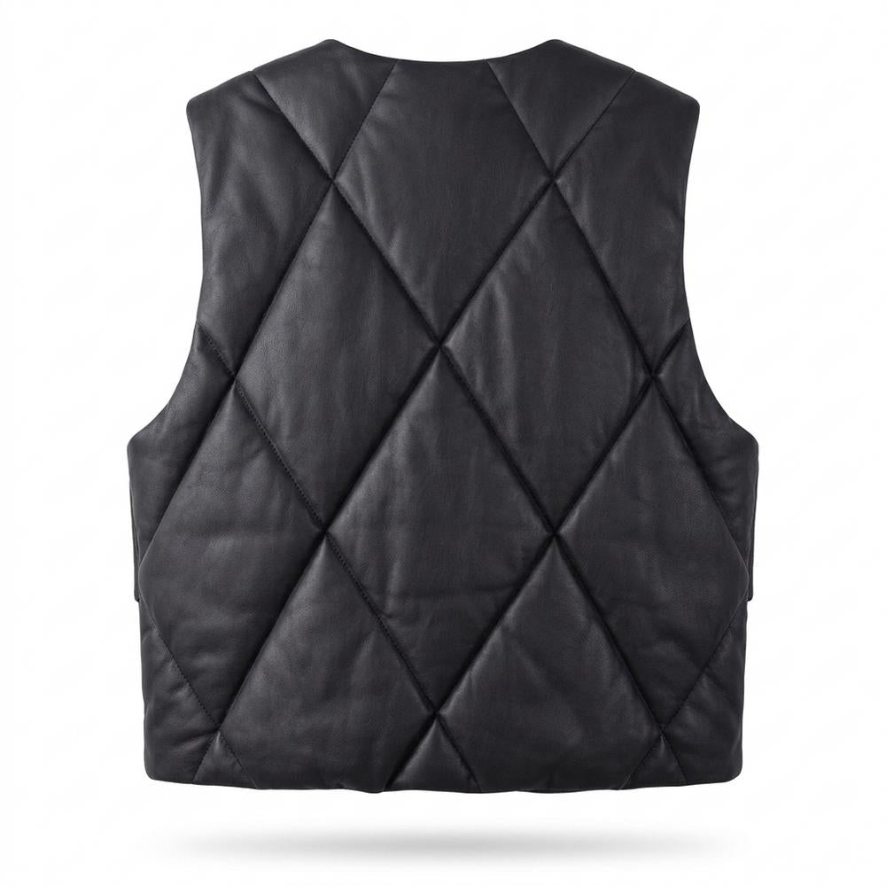 Mens Outlet House - Rifit | Quilted Asymmetrical Vest Unisex