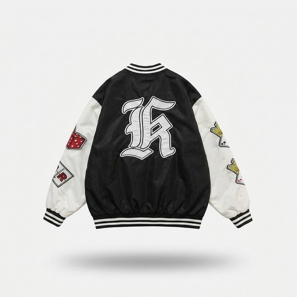 Mens Outlet House - Daser | Embroidered Color-Block Jacket Unisex