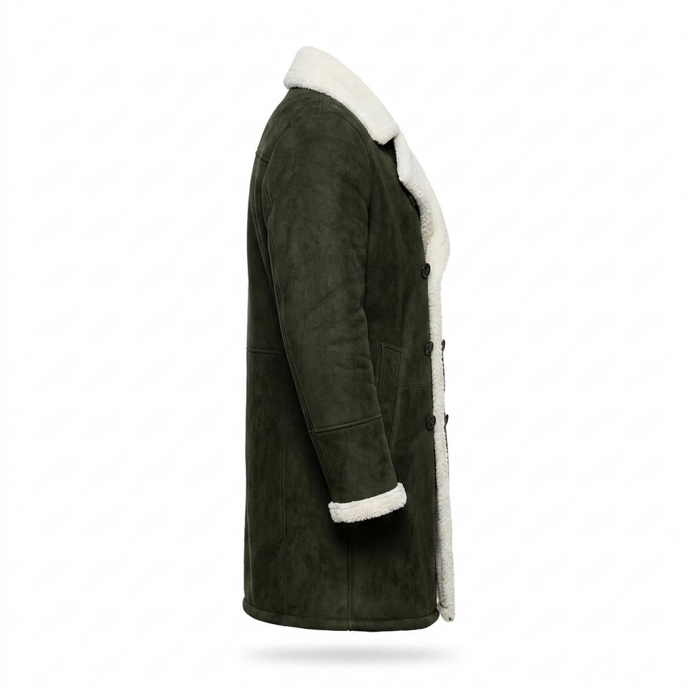 Mens Outlet House - Alvin | Shearling-Lined Double-Breasted Coat Men