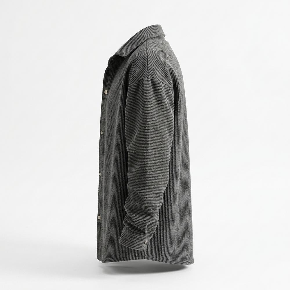 Mens Outlet House - Valar | Textured Snap-Button Shirt Men