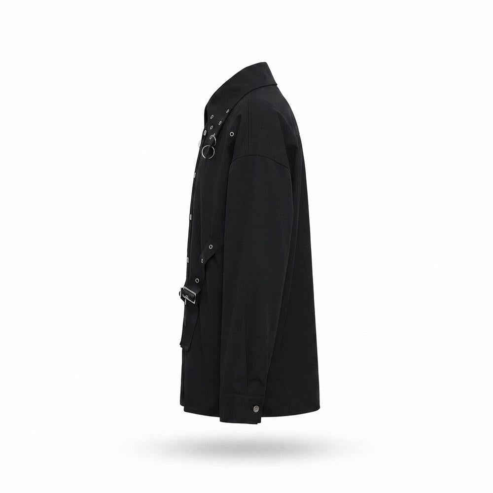 Mens Outlet House - Arhal | Embellished Buckled Shirt Unisex