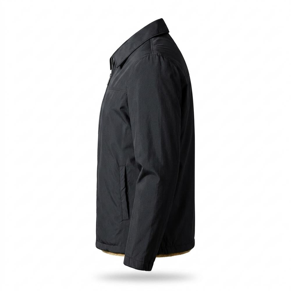 Mens Outlet House - Simen | Zip-Up Fleece-Lined Jacket Men