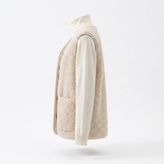 Mens Outlet House - Arren | Textured Button-Front Vest Women