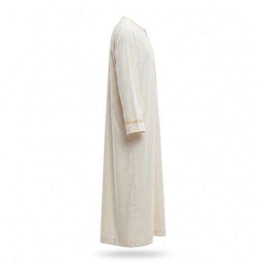 Mens Outlet House - Alren | Embroidered Half-Zip Tunic Men