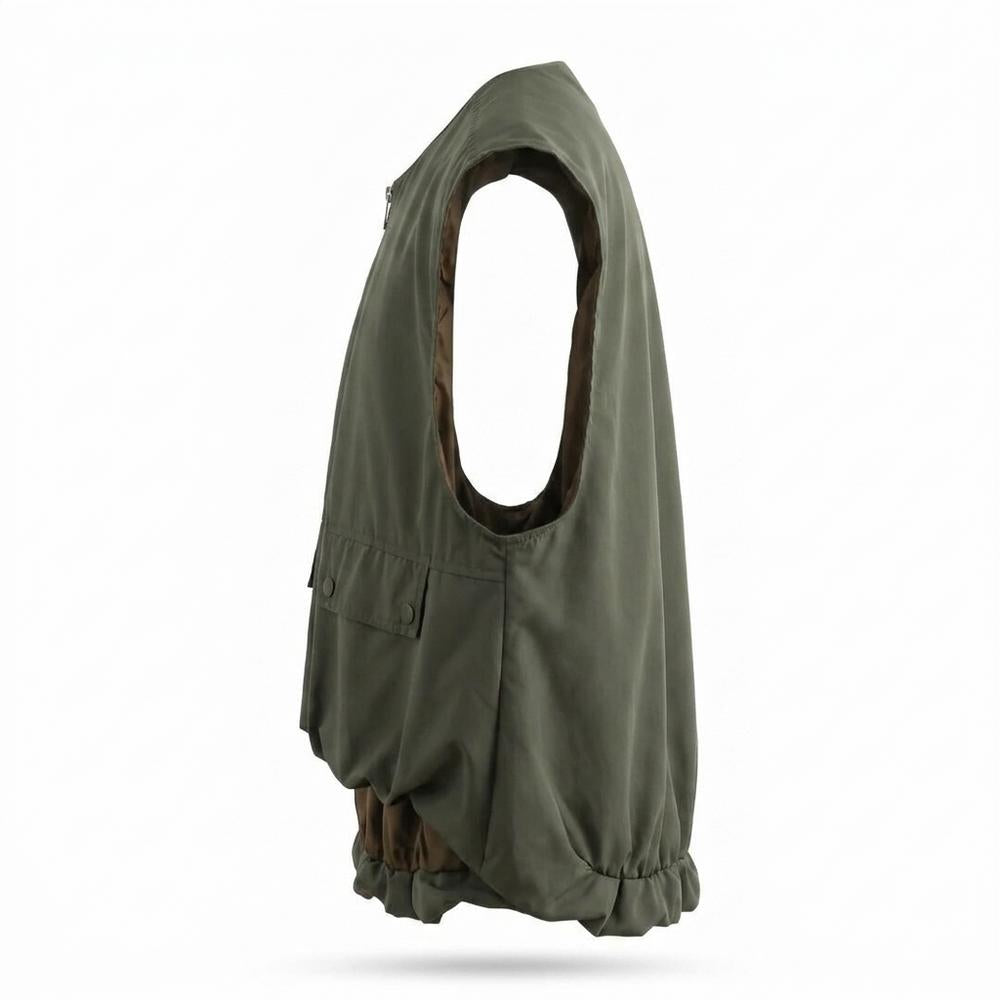 Mens Outlet House - Zevar | Collarless Zip-Up Vest Unisex