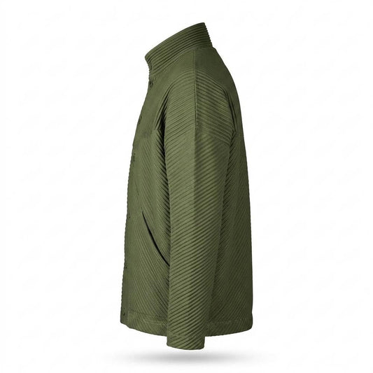 Mens Outlet House - Rinad | Pleated Stand-Collar Jacket Men