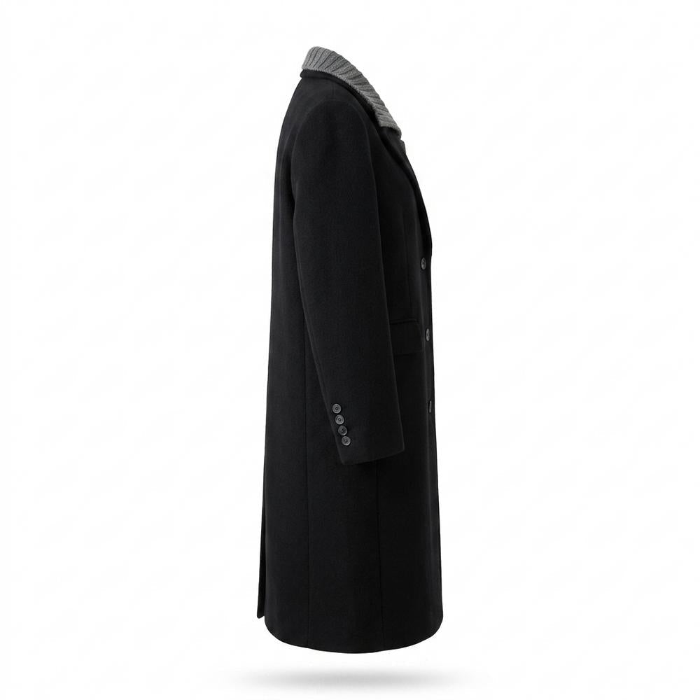 Mens Outlet House - Arsen | Single-Breasted Layered-Collar Coat Men