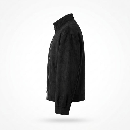 Mens Outlet House - Yovan | Zip-Up Suede-Effect Jacket Men