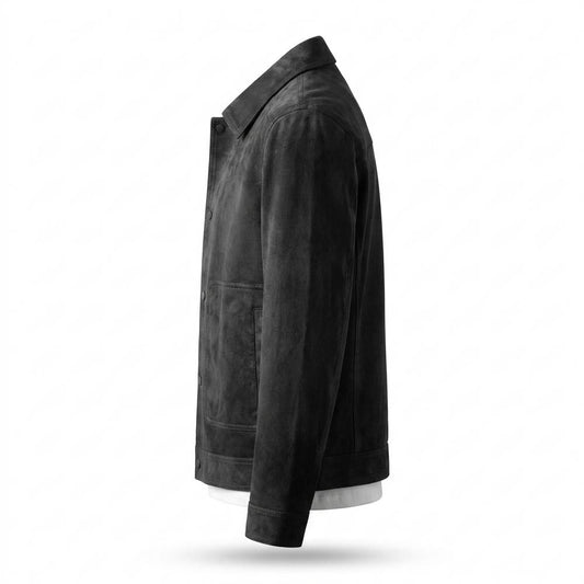 Mens Outlet House - Cadar | Suede Button-Front Jacket Men