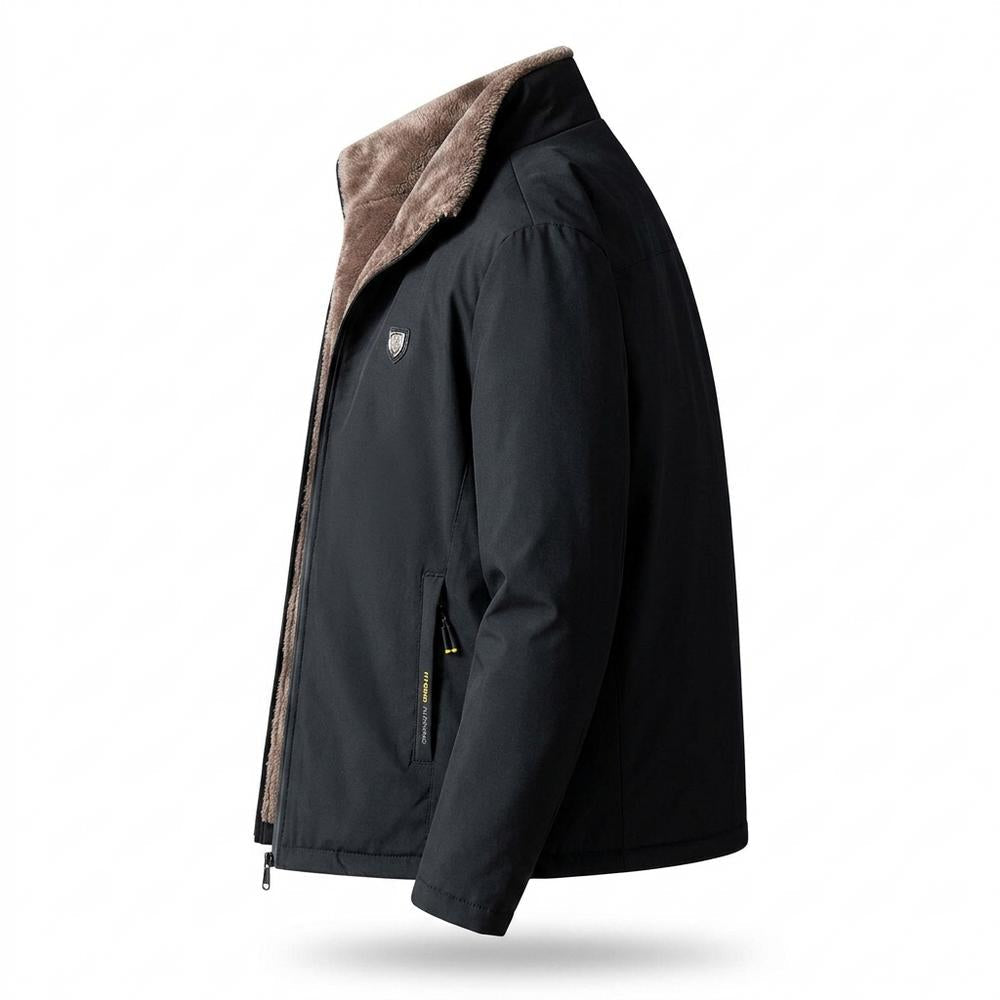 Mens Outlet House - Kesol | Fleece-Lined Zip-Up Jacket Men