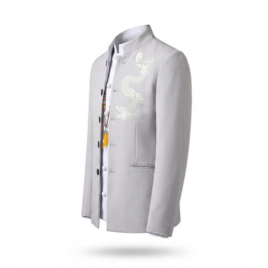 Mens Outlet House - Kasan | Embroidered Slim-Fit Suit Men