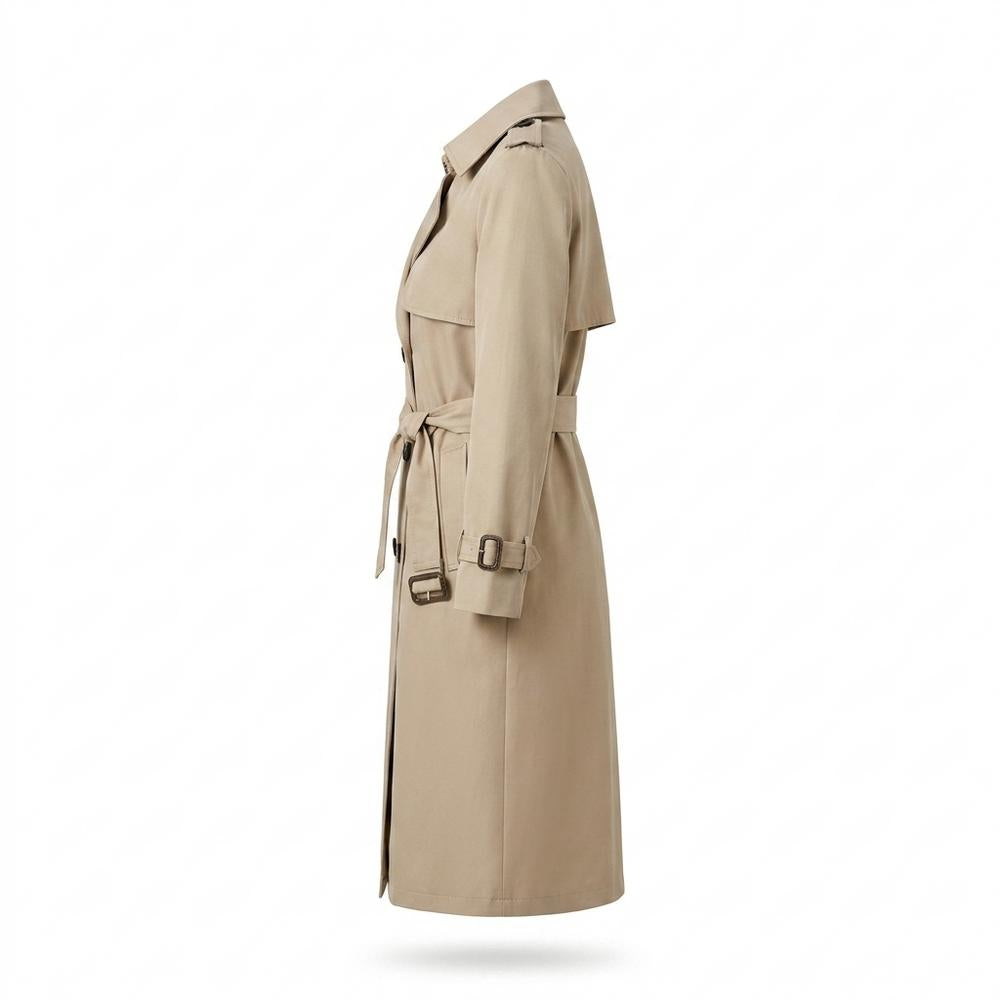 Mens Outlet House - Terid | Double-Breasted Belted Coat Women