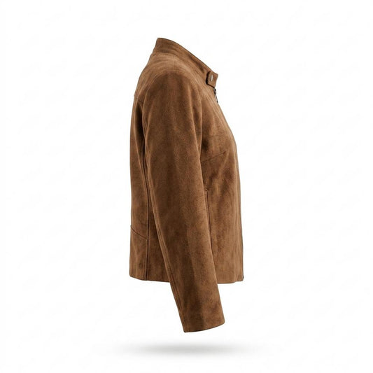Mens Outlet House - Ardan | Zip-Up Suede-Effect Jacket Women