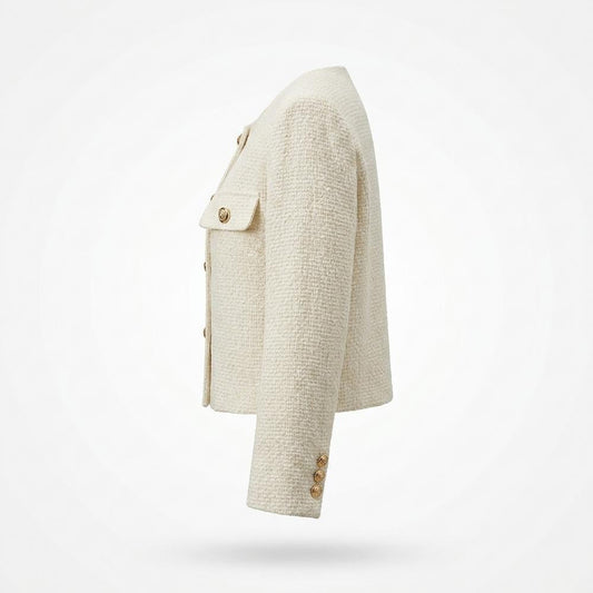Mens Outlet House - Lemev | Textured Collarless Jacket Women