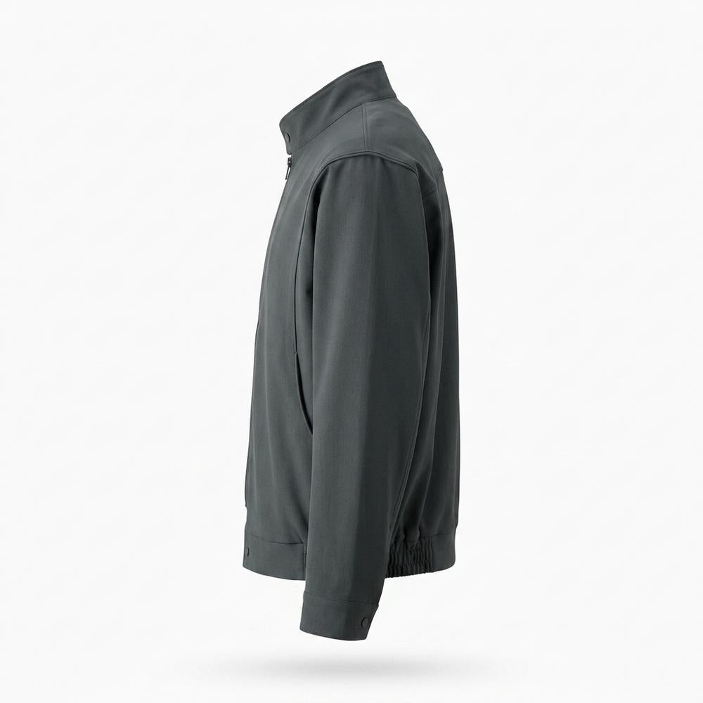 Mens Outlet House - Letor | Zip-Front Stand-Collar Jacket Men