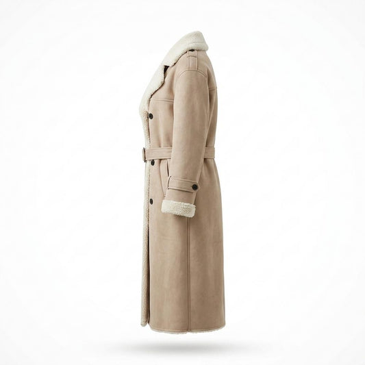Mens Outlet House - Rizan | Shearling-Lined Double-Breasted Coat Women