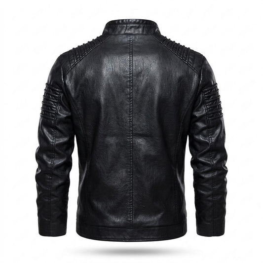 Mens Outlet House - Rator | Quilted Faux Leather Leather Jacket Men