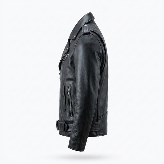 Mens Outlet House - Kamer | Asymmetrical Belted Leather Jacket Unisex