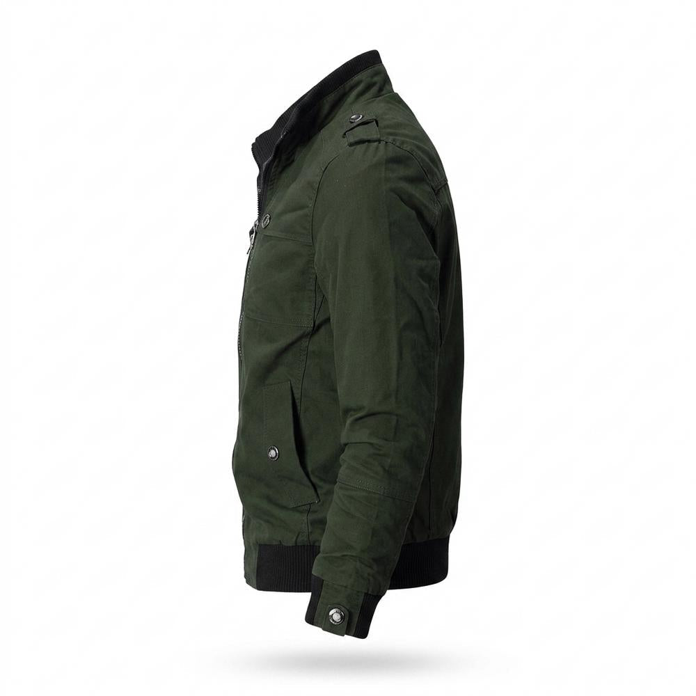 Mens Outlet House - Larel | Zip-Up Stand-Collar Jacket Men