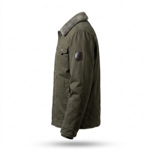 Mens Outlet House - Damir | Sherpa-Lined Button-Front Jacket Men