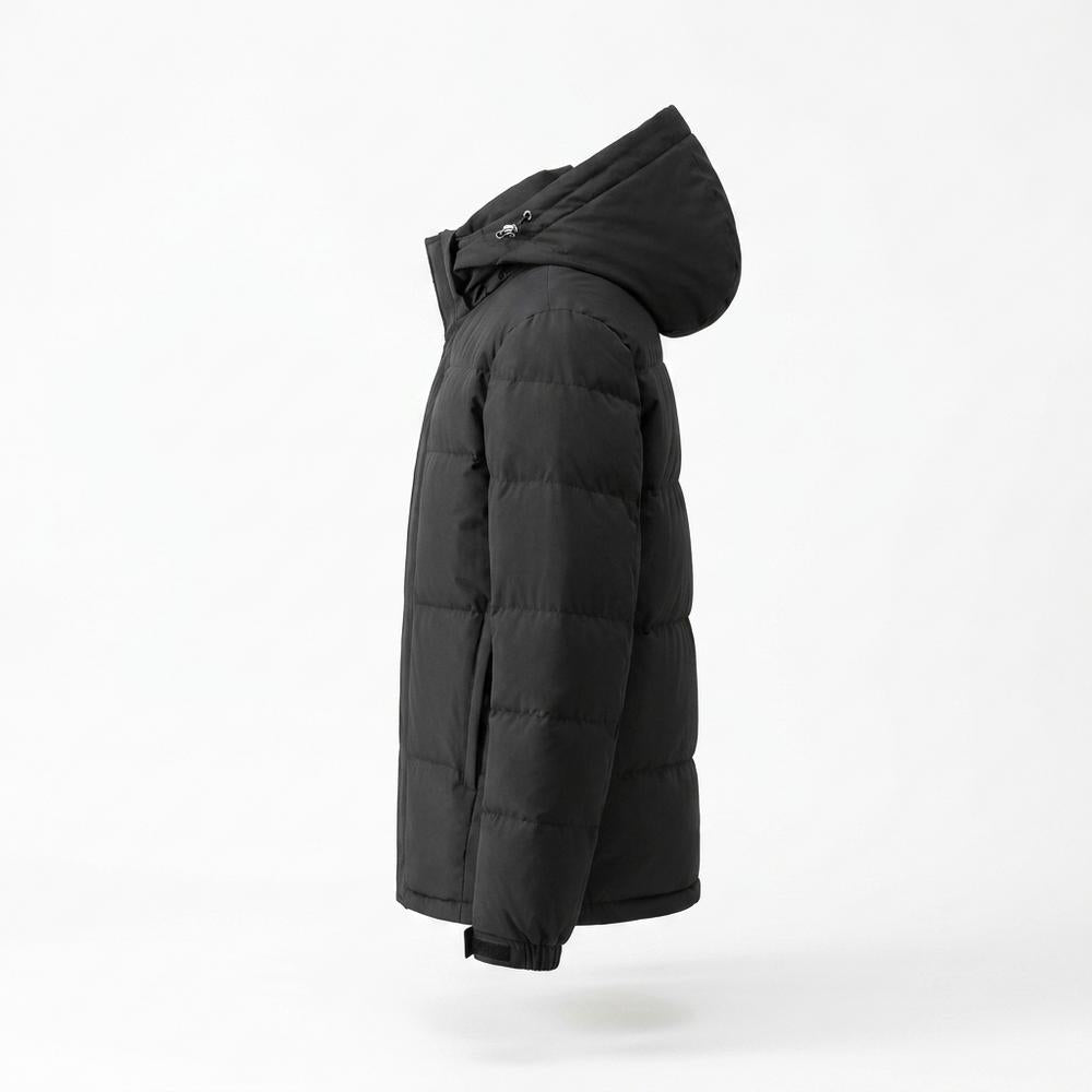 Mens Outlet House - Coral | Padded Hooded Jacket Men