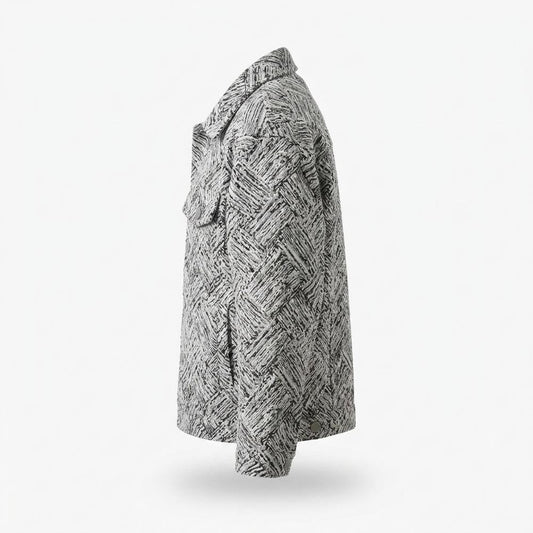 Mens Outlet House - Mopid | Patterned Straight-Cut Jacket Unisex