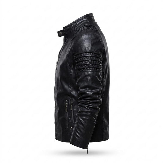 Mens Outlet House - Lymin | Lined Quilted Leather Jacket Men