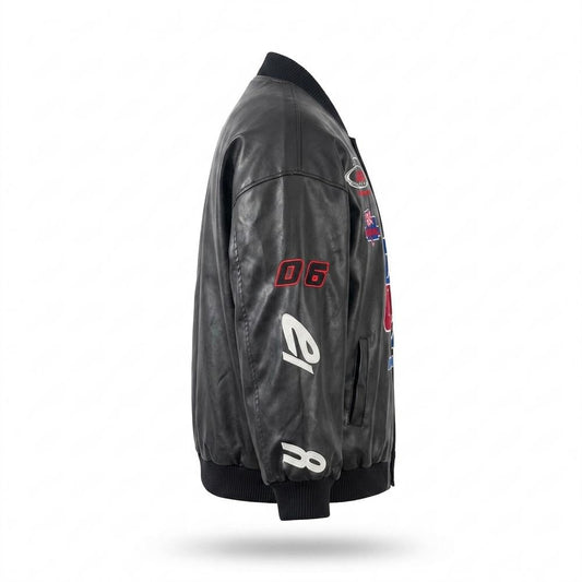 Mens Outlet House - Zevin | Embroidered Racing Jacket Unisex