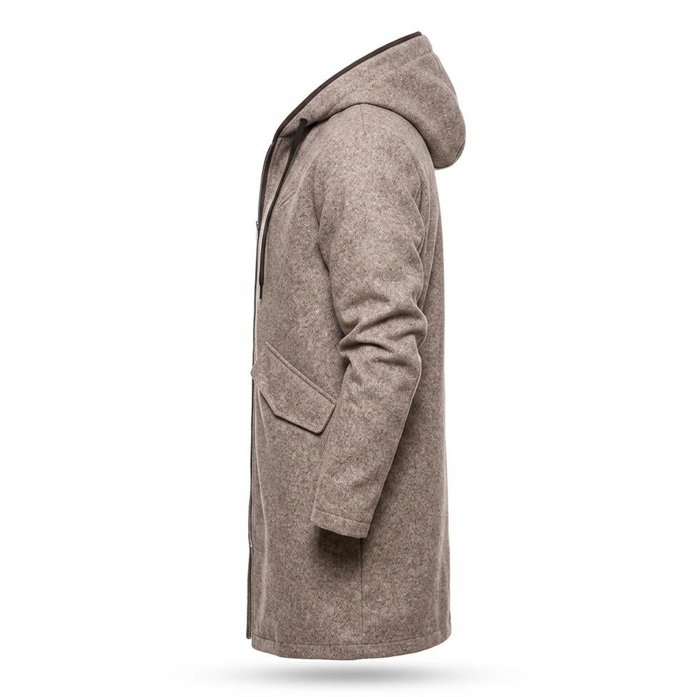Mens Outlet House - Nimin | Hooded Heathered Coat Men