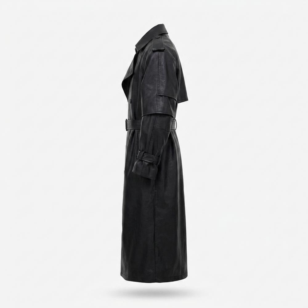 Mens Outlet House - Vedar | Double-Breasted Belted Coat Unisex