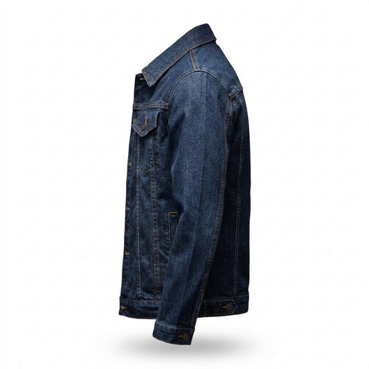 Mens Outlet House - Kigel | Slim-Fit Button-Front Denim Jacket Men