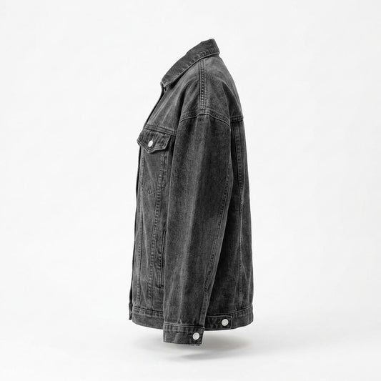Mens Outlet House - Allen | Loose-Fit Button-Front Denim Jacket Women