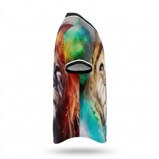 Mens Outlet House - Armin | Button-Front Graphic-Print Shirt Unisex