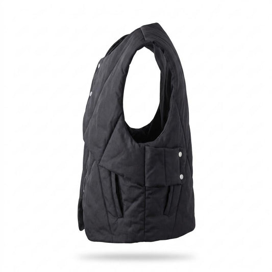 Mens Outlet House - Rifit | Quilted Asymmetrical Vest Unisex
