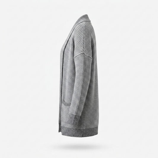 Mens Outlet House - Kevum | Open-Front Textured-Knit Knit Cardigan Women