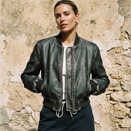 Mens Outlet House - Lerel | Zip-Up Distressed Jacket Women