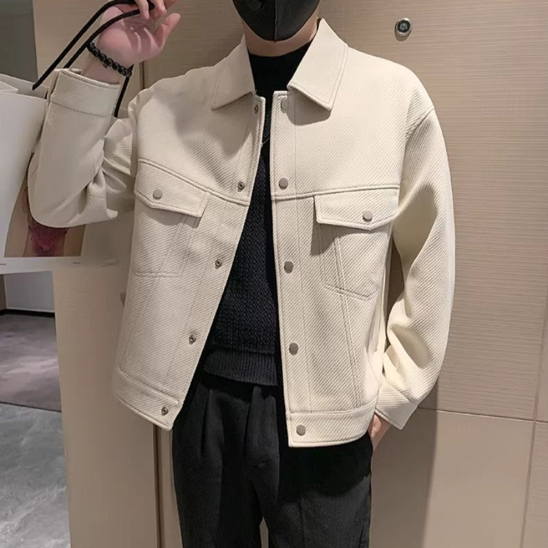 Mens Outlet House - Arvin | Textured Cropped Jacket Men