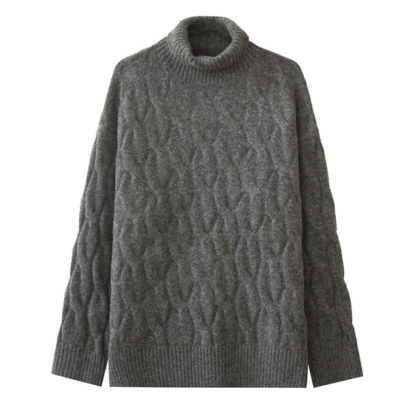 Mens Outlet House - Veser | Cable-Knit Relaxed-Fit Turtleneck Sweater Men