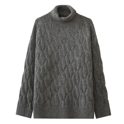 Mens Outlet House - Veser | Cable-Knit Relaxed-Fit Turtleneck Sweater Men