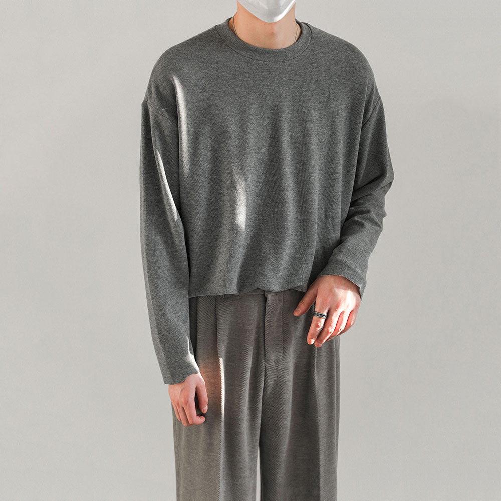 Mens Outlet House - Nosol | Wide-Fit Heathered Sweater Men